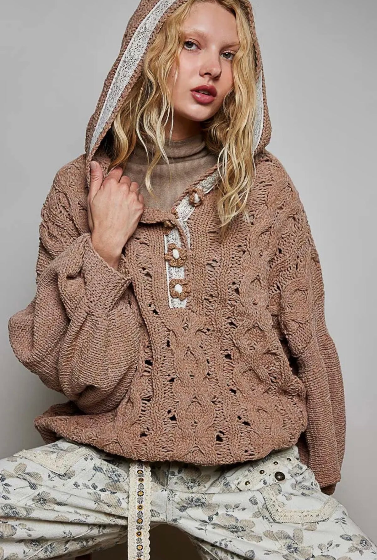 Mocha sweater Hoodie top