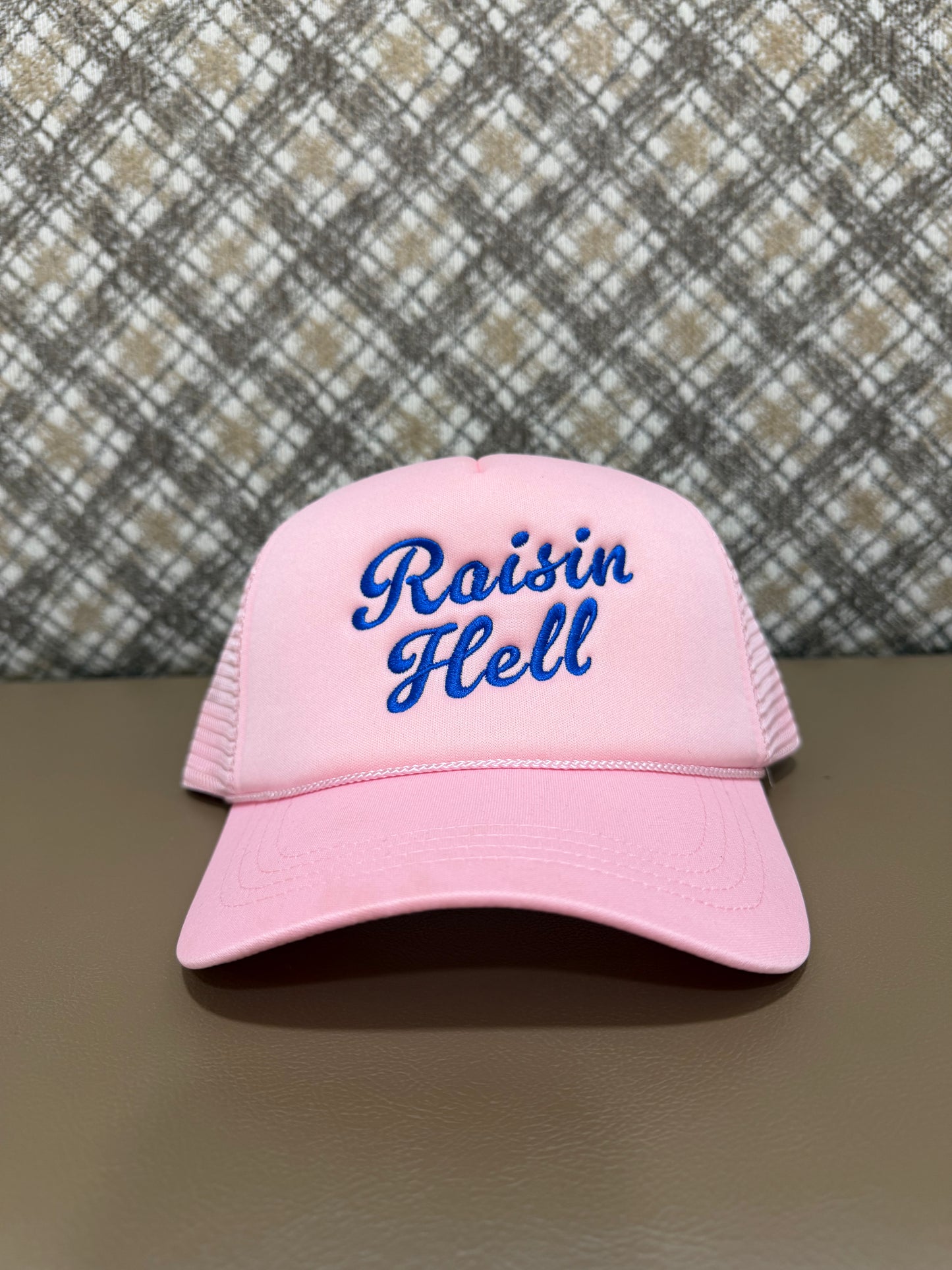 Pink Raisin hell hat